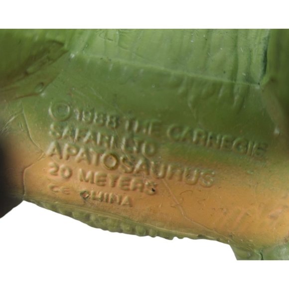 The Carnegie Safari Apatosaurus Plastic Dinosaur 1988 Rare 16" Vintage - Picture 8 of 10
